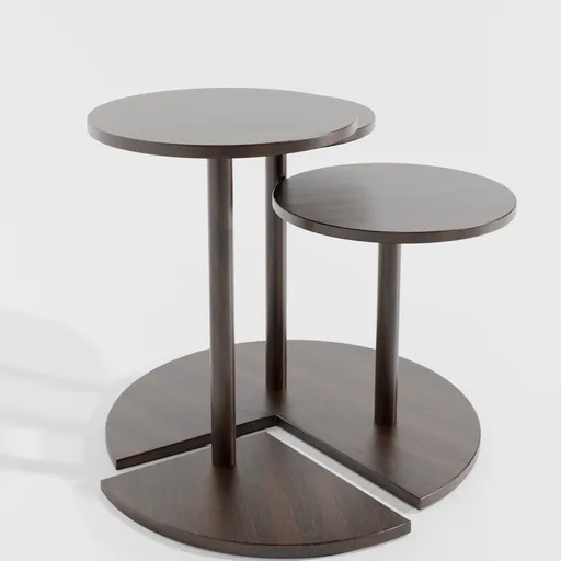 Rotating wood coffee table