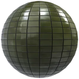 Glossy Olive Floor Tiles