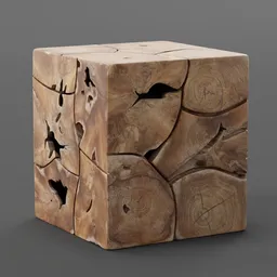 Solid Wood End Table