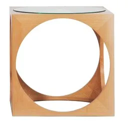 Cubo Oak Wood Coffee Table
