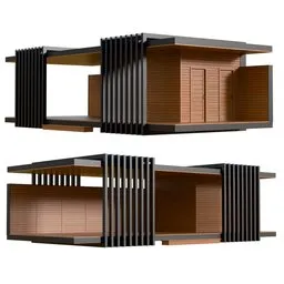 Modern Wood Pavilion House