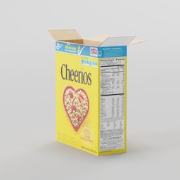 Open Cheeros Cereal Box