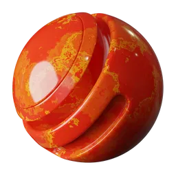 Red Aquatic Marble