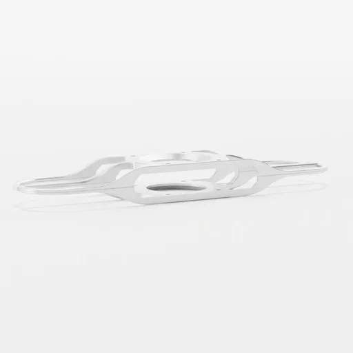 Sleek abstract 3D printable model rendering for creative design use, compatible with Blender.
