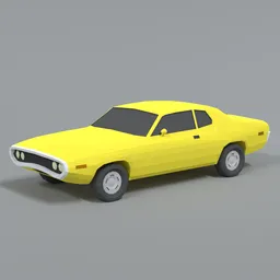 Low Poly Plymouth Satellite Sebring