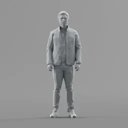 Lowpoly Male Standing