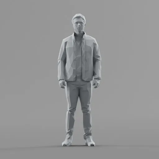 Lowpoly Male Standing