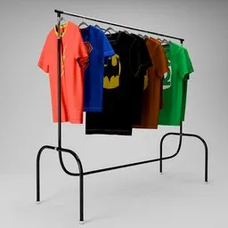 SuperHeroShirtRack