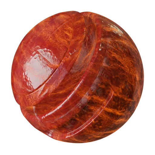 Crystal red glass