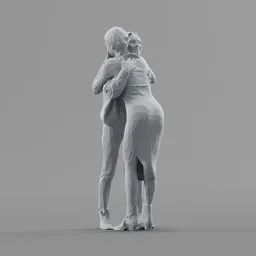 Lowpoly Female Couple