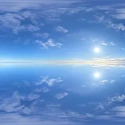 Pure Sky Suny Puffy White Clouds