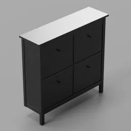 IKEA Hemnes Shoe Cabinet black