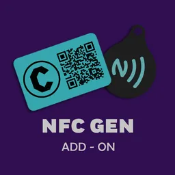 Card/Keychain w/ Custom Design and QR Generation and opt. NFC Cavity for 3D Printing
