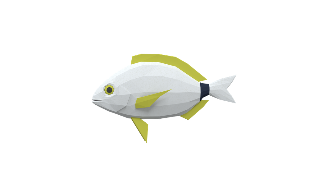 Low Poly Animated Annular Seabream | Fish models | Blendkit