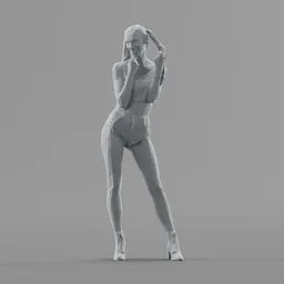 Lowpoly Female Standing