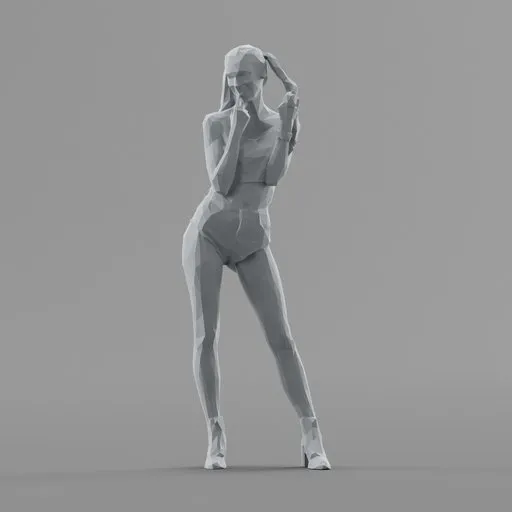 Lowpoly Female Standing
