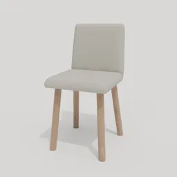 Beige Polyester Chair