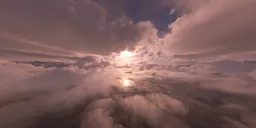 Dramatic Aerial Cloudscape  Sunset