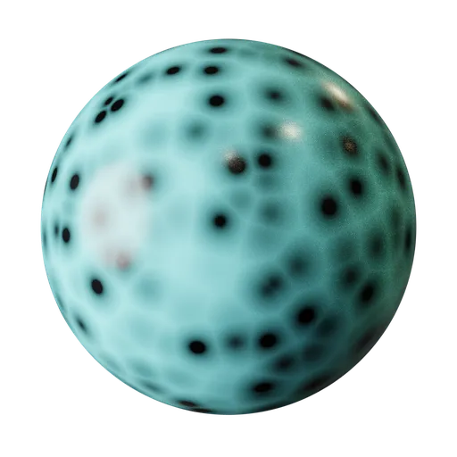 Aqua Nebula Crystal Marble