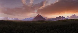 Majestic Mountain Landscape at Sunset