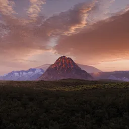 Majestic Mountain Landscape at Sunset