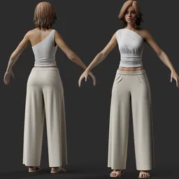 Elegant Female Modern Fashion Outfit