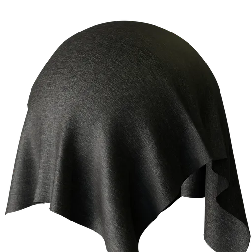 Plain Black Chenille