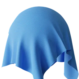 Sky Blue Ribbed Fabric