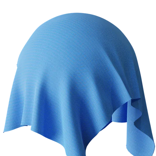 Sky Blue Ribbed Fabric