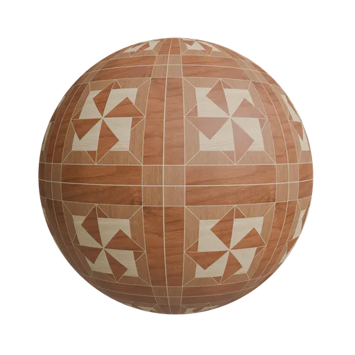 Central star wood floor panel