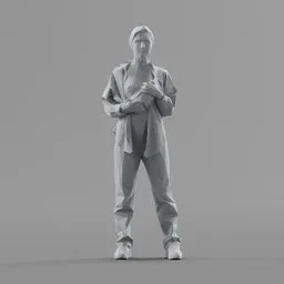 Lowpoly Female Standing