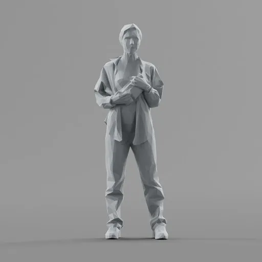 Lowpoly Female Standing