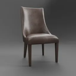 Ella Leather Side Chair