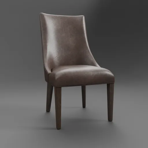Ella Leather Side Chair