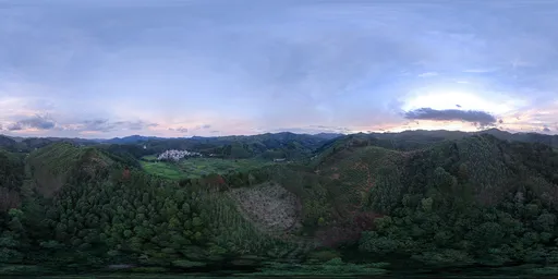 Cloudy with sunrise