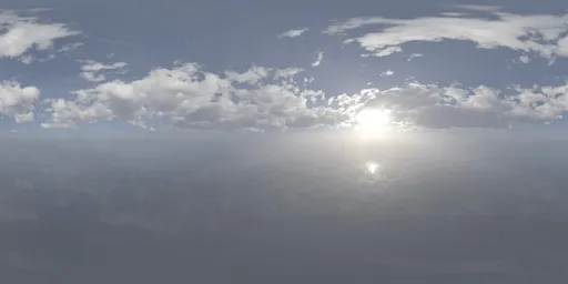 Hazy Cloudy Sky Day