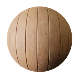 2K PBR plain wood texture with natural grain, ideal for 3D modeling and rendering in Blender and similar software.