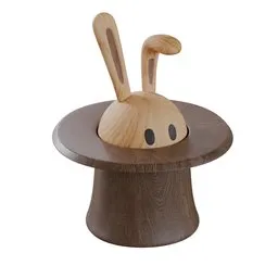 Toy rabbit in a hat