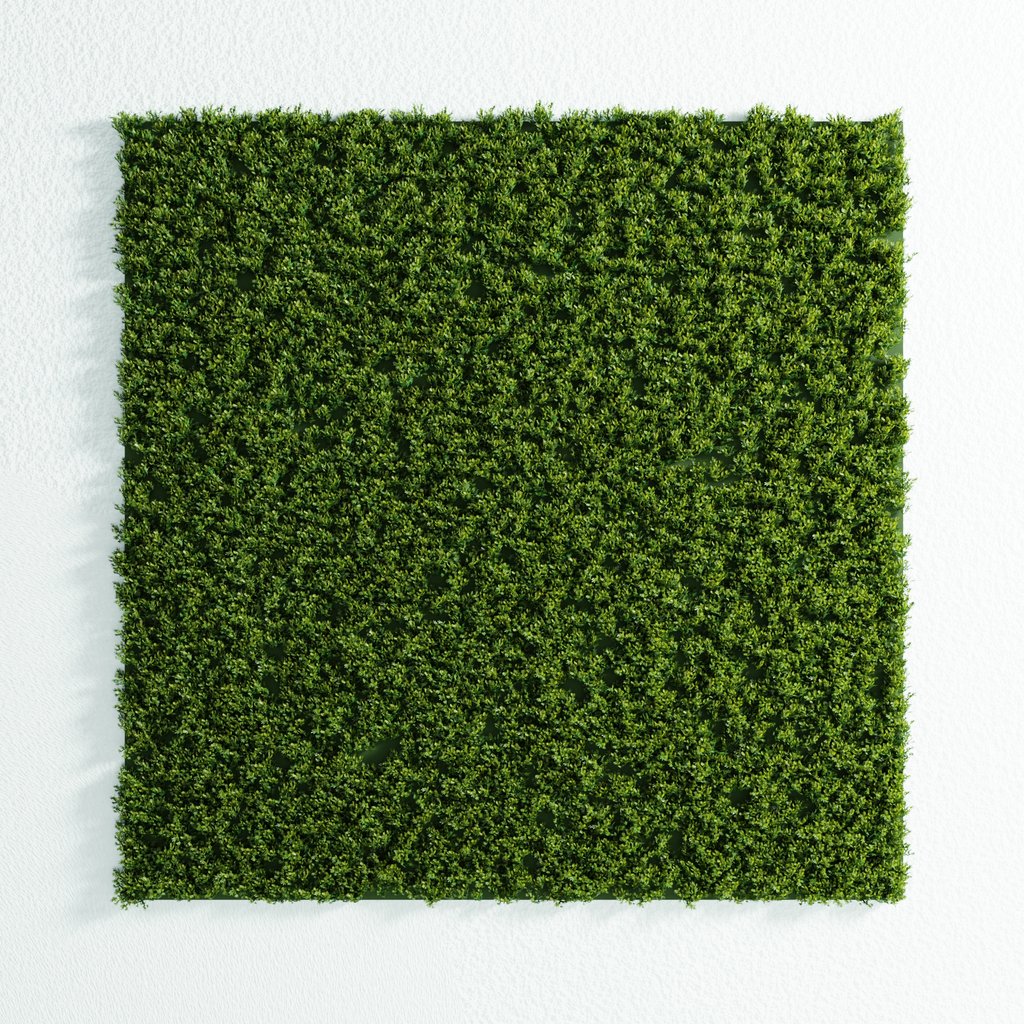 Artifical wall panel Cyprus Green Walls models BlenderKit