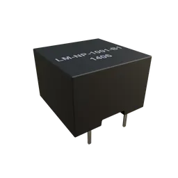 "High-quality black electric transformer 3D model with capacitors and switches for Blender 3D. Ideal for circuit board designs. Created by Leo Leuppi and Mym Tuma."