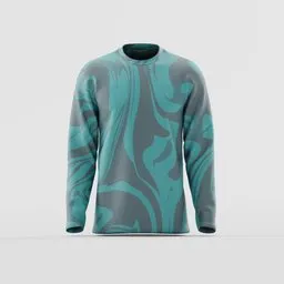Charcoal Marble Swirl Long Sleeve