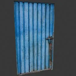 Corrugated Metal Door