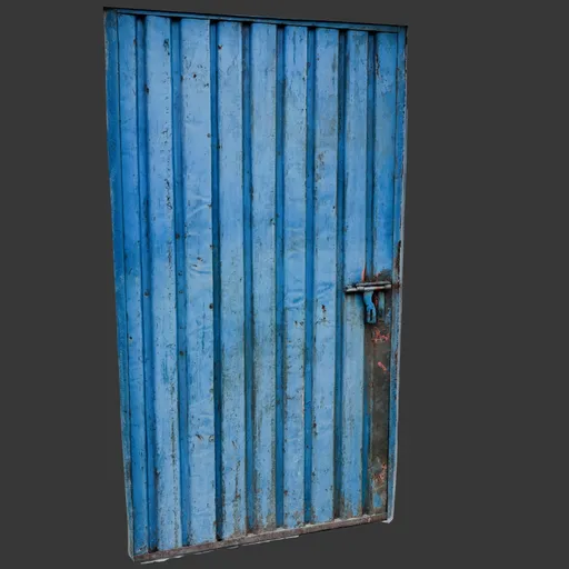 Corrugated Metal Door