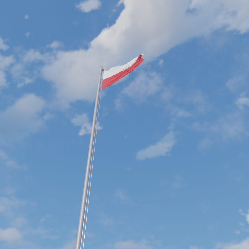 Poland Flag | FREE Historic Buildings models | BlenderKit