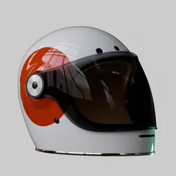 Retro Style Motorbike Helmet