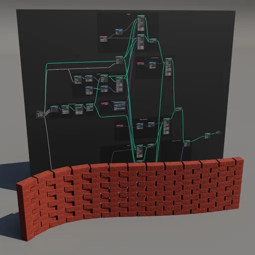 Curve to Brick Wall Generator
