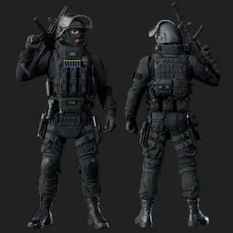 Police Tactical Unit Shoulder Rest