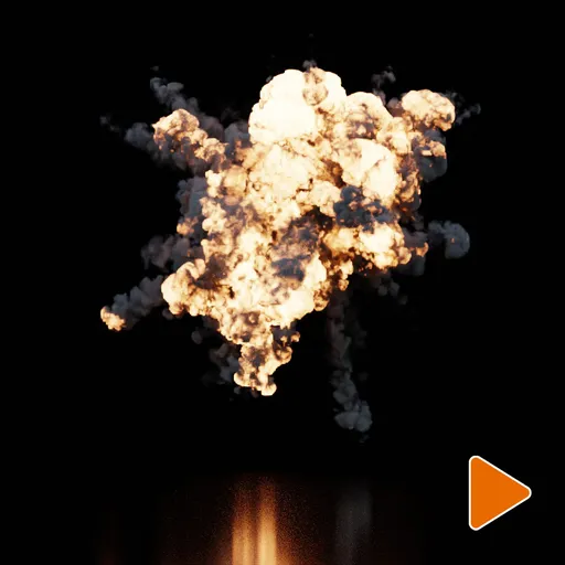 Aerial Explosion Animated