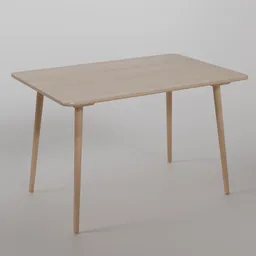 Ironica table B0 - natural varnish