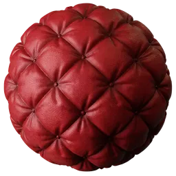 Quilted Leather Red